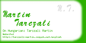 martin tarczali business card